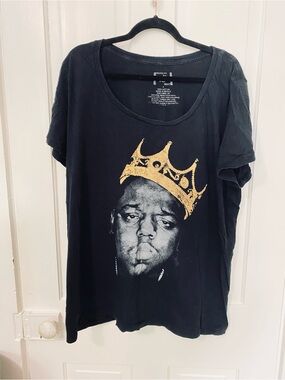 Torrid Notorious B.I.G. Biggie Smalls "King of New York" Graphic Tee - Size 4X